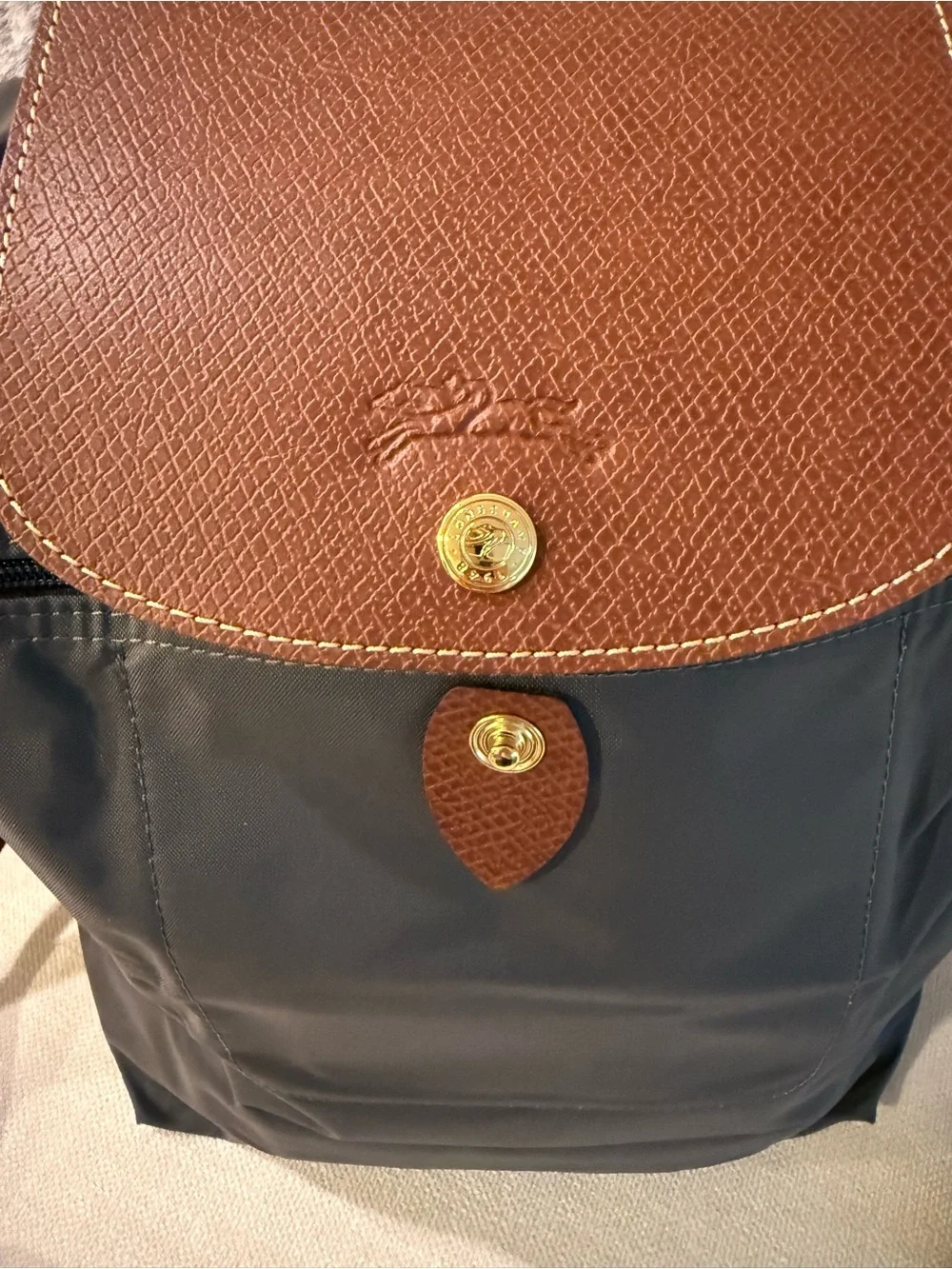 Longchamp Large Le Pliage Backpack - Storm